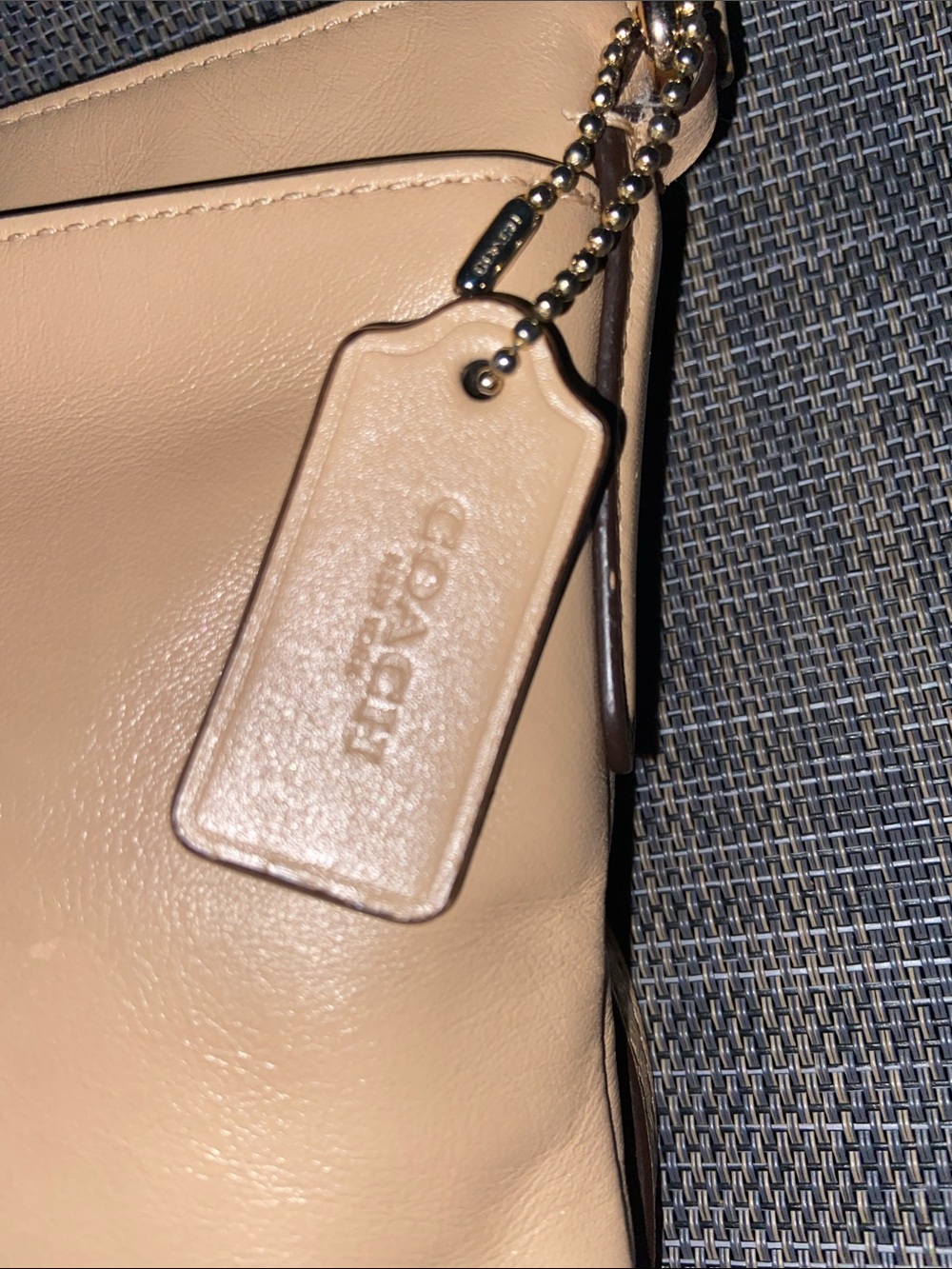 COACH Cream Pebble Leather Crossbody Bag - Picture 2 of 11
